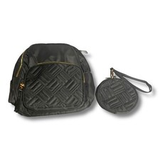 Black Mini Small Backpack Bag With Small Pouch NEW