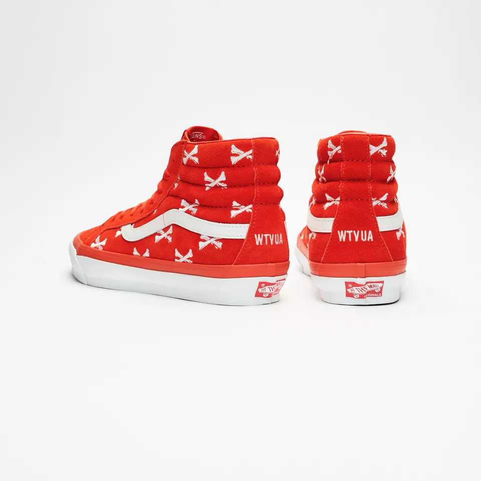 Vans Vault SK8-Hi LX x WTAPS Bones Orange VN0A4BVB20Q1 Men's Size
