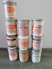 RARE VINTAGE MAYCO Crystal Glazes, Marbelizer, Brush On and Satin Glazes
