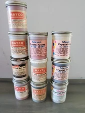 RARE VINTAGE MAYCO Crystal Glazes, Marbelizer, Brush On and Satin Glazes