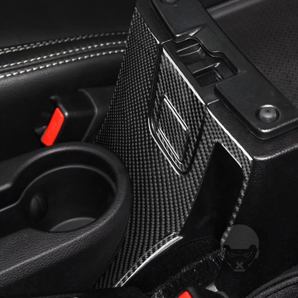 Jeep Wrangler JK 2011-2017 accesorios fibra de carbono interior coche consola central Foto 3 de 4