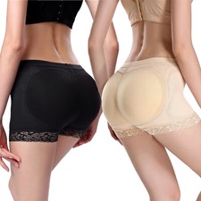 Women Padded Butt Lift Hip Enhancer Underwear Booty Shorts Shaper Tummy Control