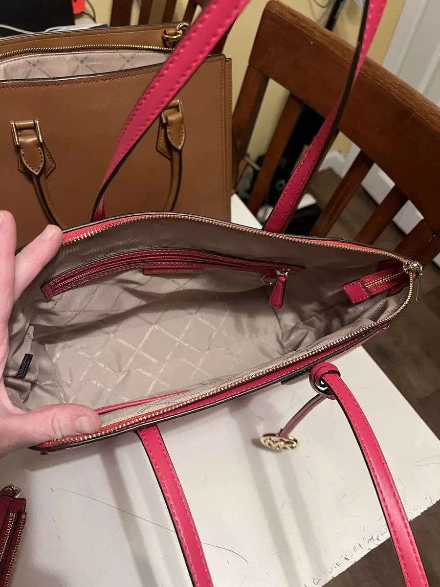 Medium leather tote bag