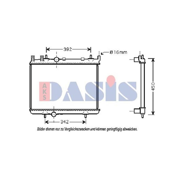 Aks Dasis WasserküHler KüHlrippen GelöTet FüR Peugeot 206 SchräGheck 2A/C 1.6-image