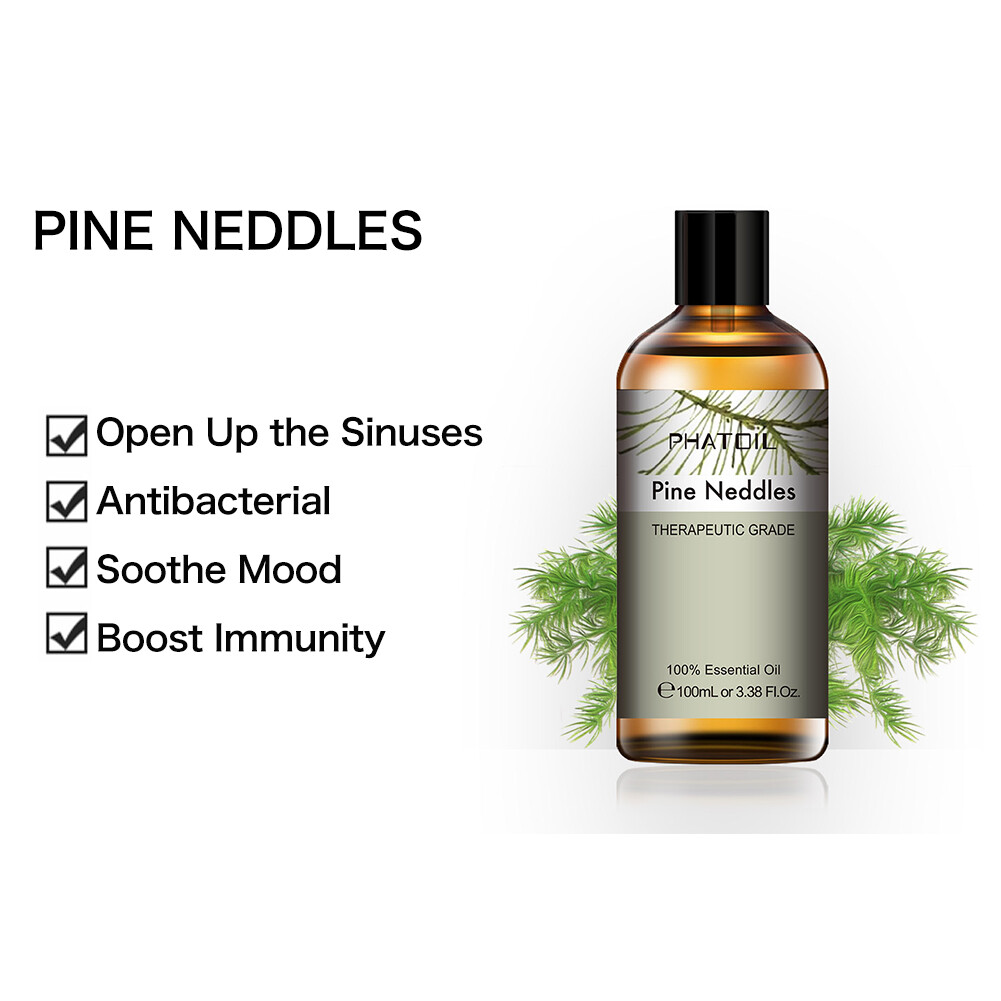 Pure Natural Pine Needles Essential Oils Aromatherapy Therapeutic