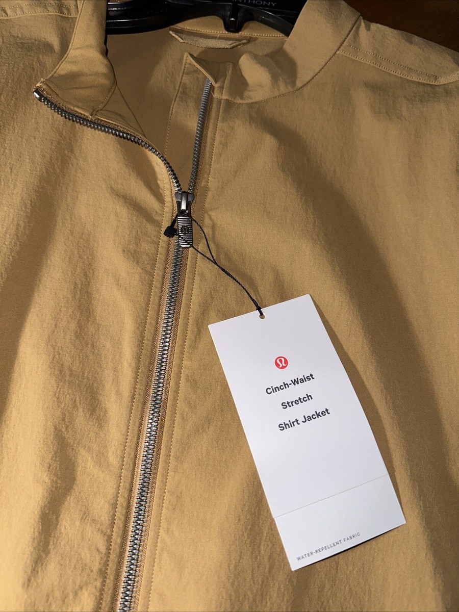 LULULEMON Cinch Waist Stretch Shirt Jacket Bold Beige Size X Large