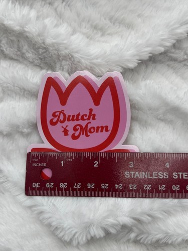 Dutch Mom Tulip Sticker Red & Pink - Picture 3 of 4