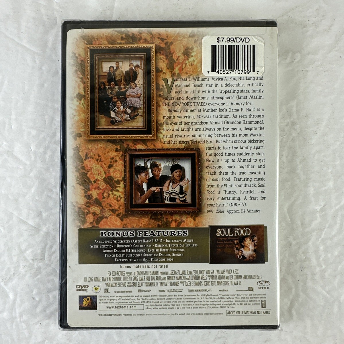 Soul Food (DVD, 2001, Directors Edition) 24543012061| eBay