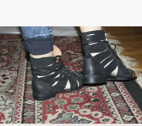 BOTA JEFFREY CAMPBELL JENSON SLASH COLOR NEGRO TALLA 6 Foto 2 de 4