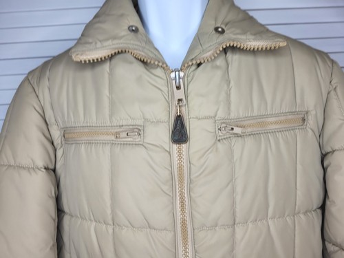 Vintage London Fog Outdoors Unlimited Men's Khaki Quilted Coat 38 Regular - Picture 2 of 12