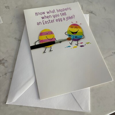 Happy Easter Funny Message Cracks Up Friendship Greeting Card By Carlton Cards