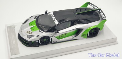 Fuel Me Lamborghini 700GT EVO Liberty Walk Performance Silver/Green 1/18 - No MR