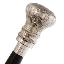 Designer Brass Handle Vintage Antique Style Victorian Cane Wooden Walking Stick