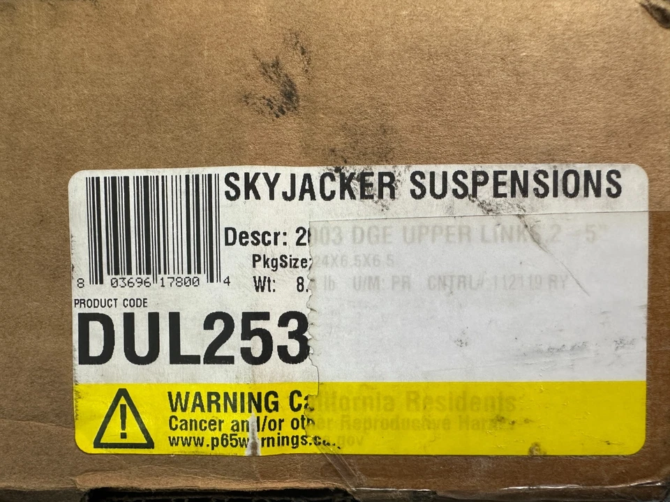 Skyjacker Suspension Front Upper Link Kit DUL253 For 2003-2005 Dodge Ram - Image 2 of 4