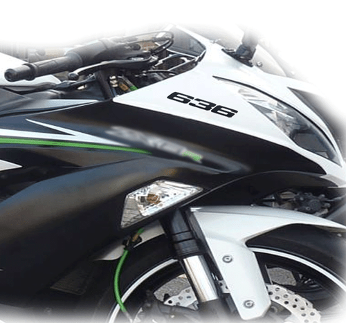 636 ZX6 MOTORCYCLE TANK TAIL FAIRING STICKERS DECALS (2) - Picture 2 of 12