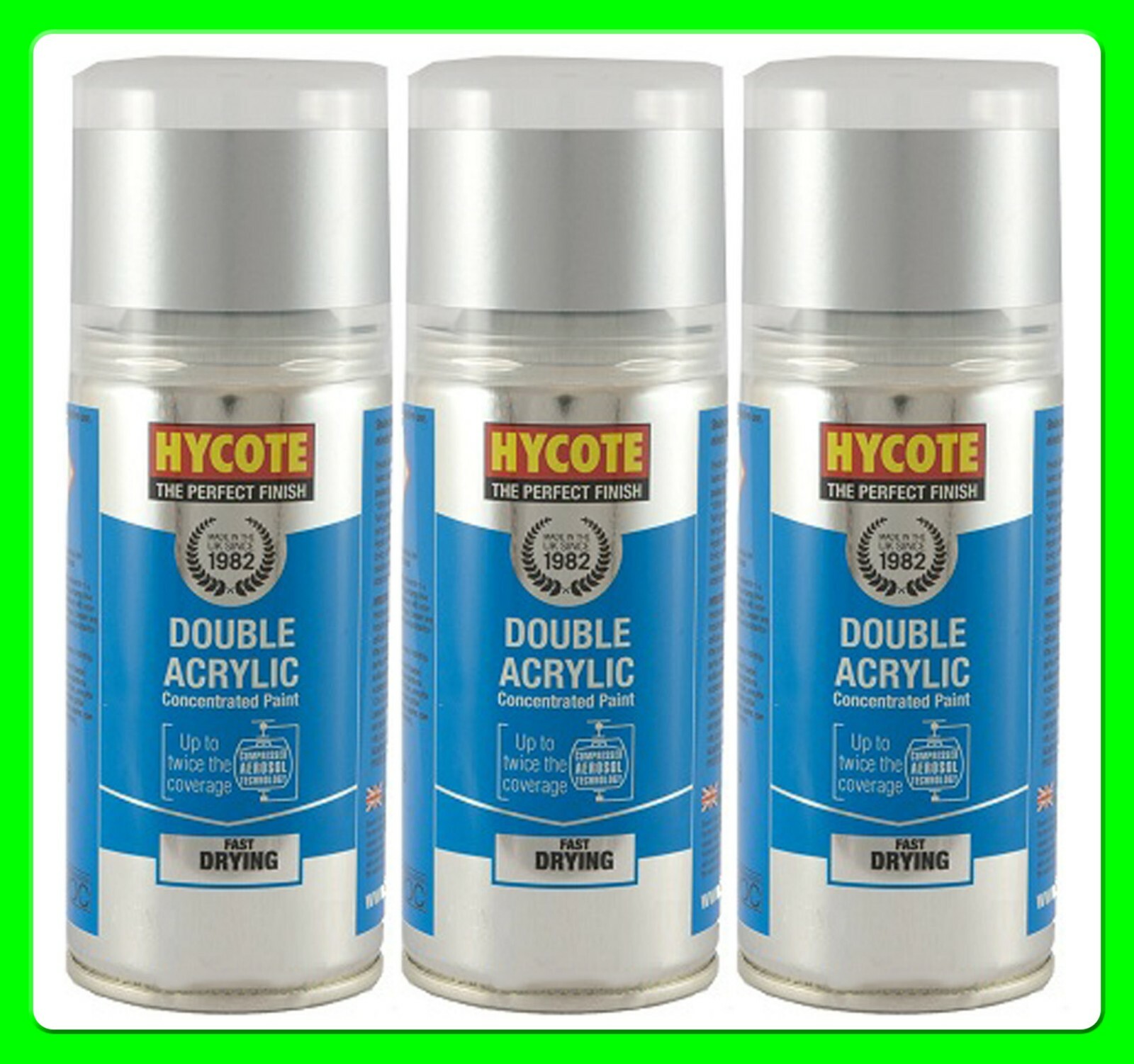 * Pack of 3 *Ford Stardust Silver (Met) Spray Paint 150 ml [XDFD412] 6