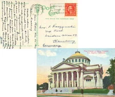 California Los Angeles, Cal. 5 1922 machine Type Christmas Seals Stamp Out Tuber