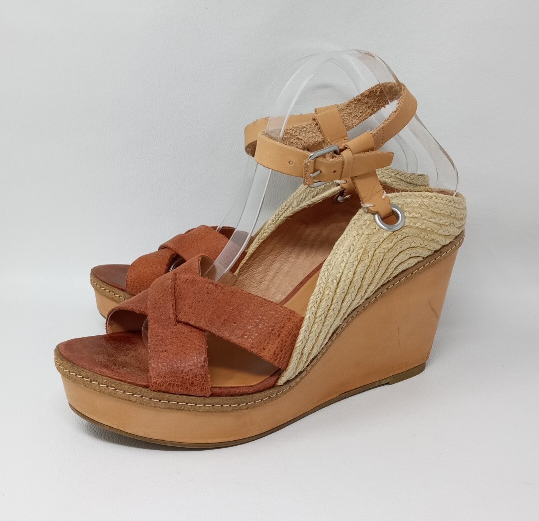 APL Sandali Schuler & Sons espadrillas slingback plateau zeppa donna US 9 5 M