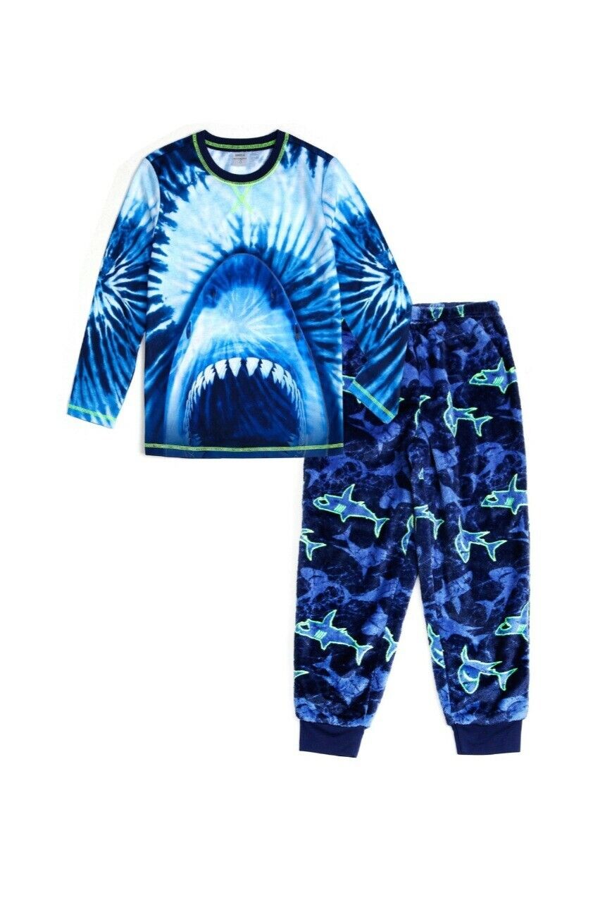 Boys 2 Pc Glow In The Dark Sleep 25% OFF Brand Set Multiple Sizes Shark Excellence