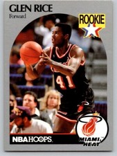 1990-91 NBA Hoops - #168 Glen Rice (RC)