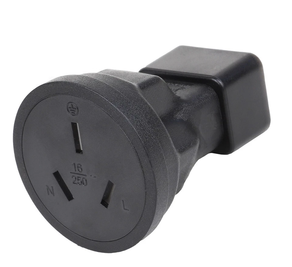 IEC 320 C20 to 16A AC Power Adapter 20A Crossed Tail  16A Australian Female Plug - Image 2 of 4