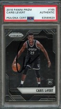 2016-17 Panini Prizm #165 Caris Levert Signed Card AUTO PSA Slabbed Nets