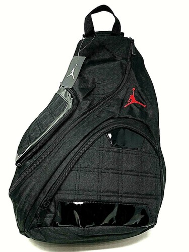 NIKE AIR JORDAN JUMPMAN BACKPACK SLING PREMIUM LAPTOP BLACK GYM RED TUNE SQUAD - Picture 84 of 112