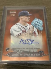 AJ Smith-Shawver 2024 Topps Stadium Club Chrome Orange Refractor Auto /25