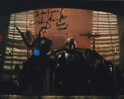MING-NA WEN signed Autogramm 20x25cm STAR WARS MANDO in Person autograph COA