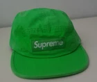 SS17 Supreme Washed Canvas Camp Cap lime Green Hat