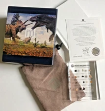 Mini Museum LTD ED The Age of Dinosaurs-Fossil Specimens-T Rex-Mosaur-Amber