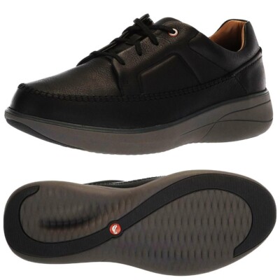 Clarks Un Rise Lace SHOCK ABSORBING Waxy Nubuck Leather Shoe Men UK-10,5 G 45 M