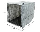Vibrant Life Crate Cover 36" Pet Dog Cat Carrier Kennel Gray