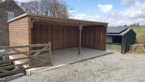 Hay Barn Car Tractor Vehicle Port Storage Wooden Building Ebay