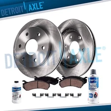 Rear Disc Rotors Ceramic Brake Pads for Chevy Silverado Sierra 1500 Tahoe Yukon