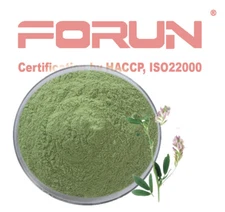 FORUN 100% Pure Alfalfa Leaf Powder -Fresh Green, Tasty Flavour, Super Fine