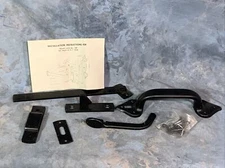 Vintage Lawrence Steel Thumb Latch ~ 11.5” Handle (T-B) Black ~  for 2.5” Doors