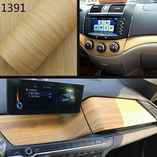 Wood Grain Car Wrap Film Stickers PVC Self-Adhesive Decals Car Motorcycle Decor - Picture 9 of 22