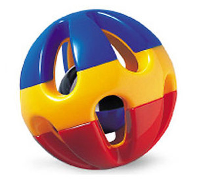 NEW TOLO Roller Rattle Ball - Developmental Activity Toy for Young Children 14cm