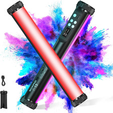 RGB LED Video Light Wand Stick,360 Full RGB Magnetic Tube Light,3200K 8500K,Rec