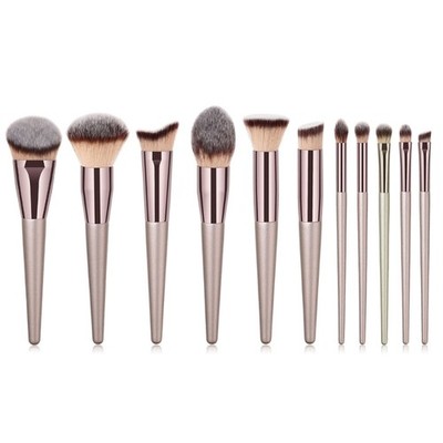 Professional Angled Makeup Brush Soft Synthetic Bristles Powder Buffing Brushes