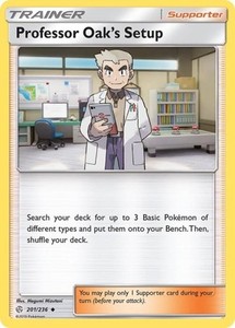Professor Oak's Setup 201/236 Cosmic Eclipse Reverse Holo