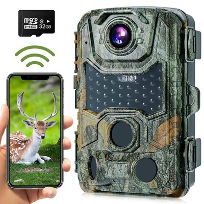 Crenova Outdoor Trail Kamera 4K WiFi Wildkamera inkl. 32GB SD-Karte 42...