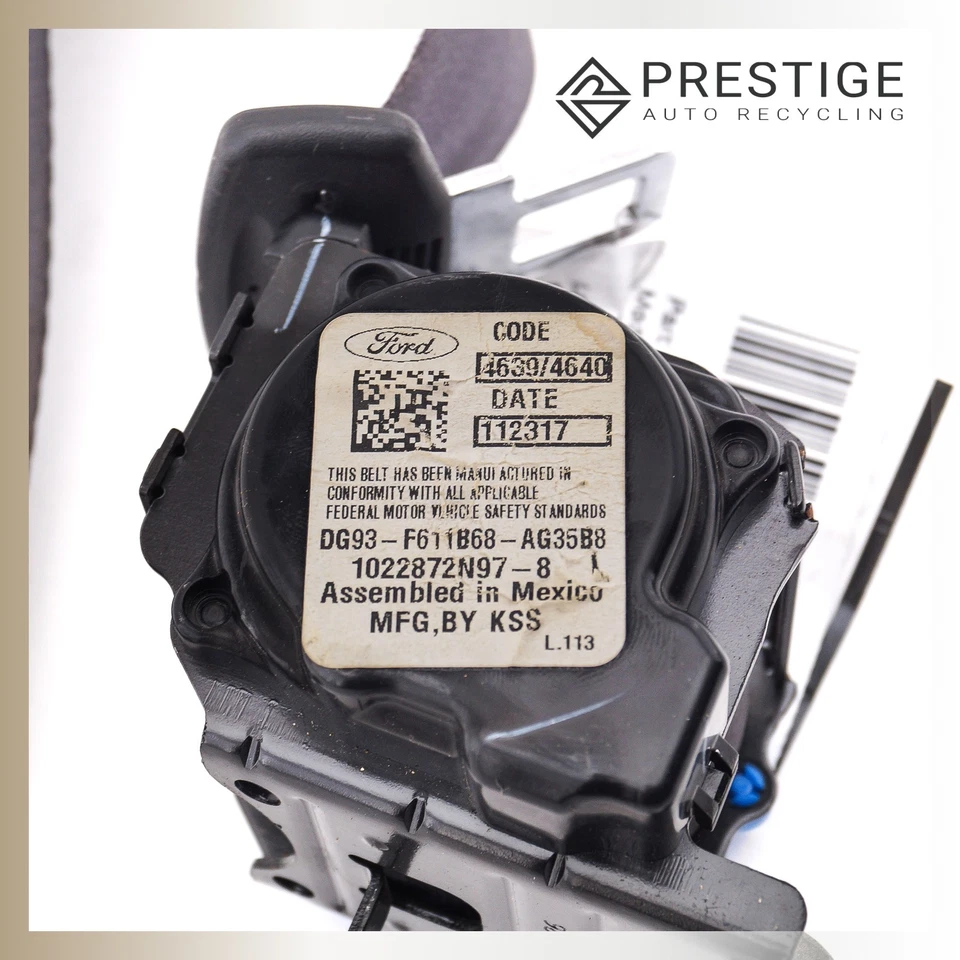 2013-2015 FORD FUSION Passenger Seat Belt Retractor Rear Right DG9Z-54611B68-AB - Image 2 of 4