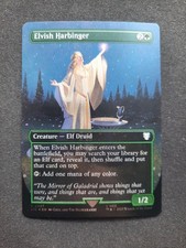 Elvish Harbinger - Borderless Foil Lord of the Rings: Tales of Middle-Earth MTG