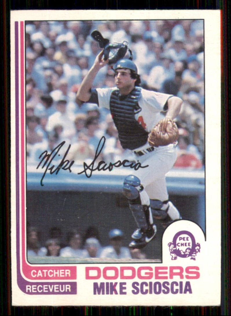 1982 O-Pee-Chee Mike Scioscia Los Angeles Dodgers #173