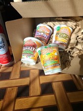 4 Cup Noodles: 1 Turkey Dinner - 1 Pumpkin Pie - 1 Everything Bagel - 1 S'mores