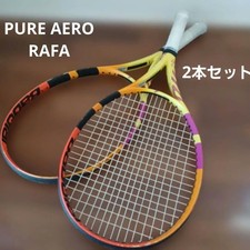 Babolat Pure Aero Rafa Jr Tennis Racquet 2 Set 100sq in Spin Power Nadal Edition