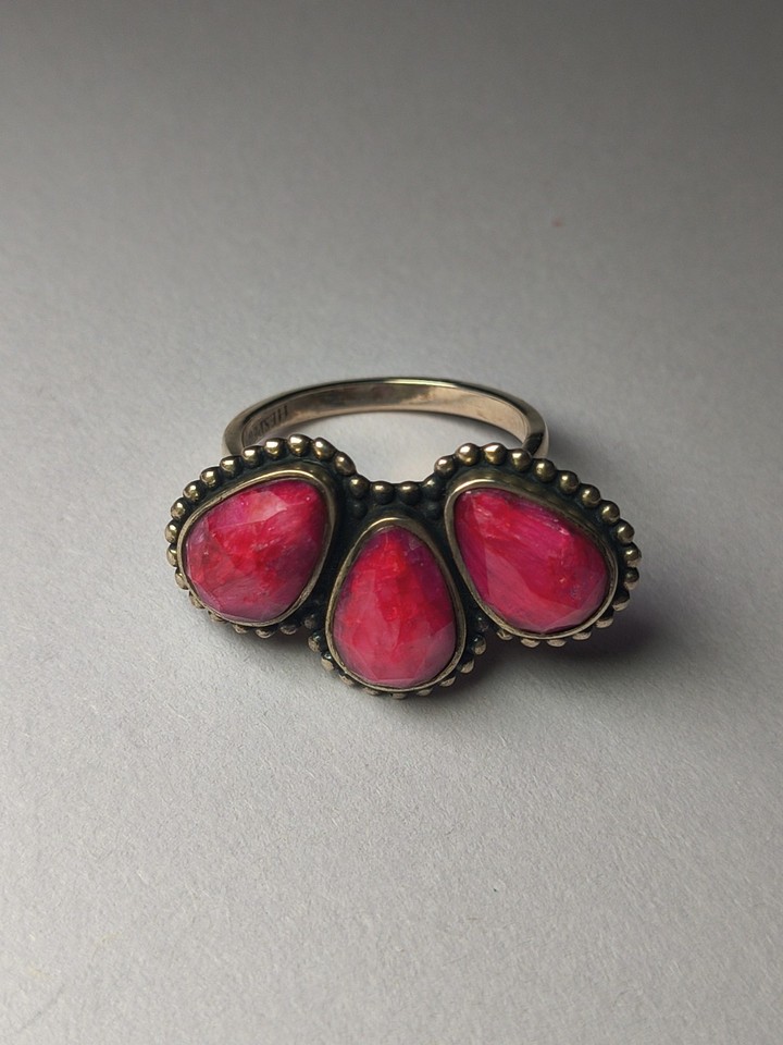 Ruby Jewe Natural Ruby Matrix Hespera Jewelry Co. Ring Size 9.5 | eBay