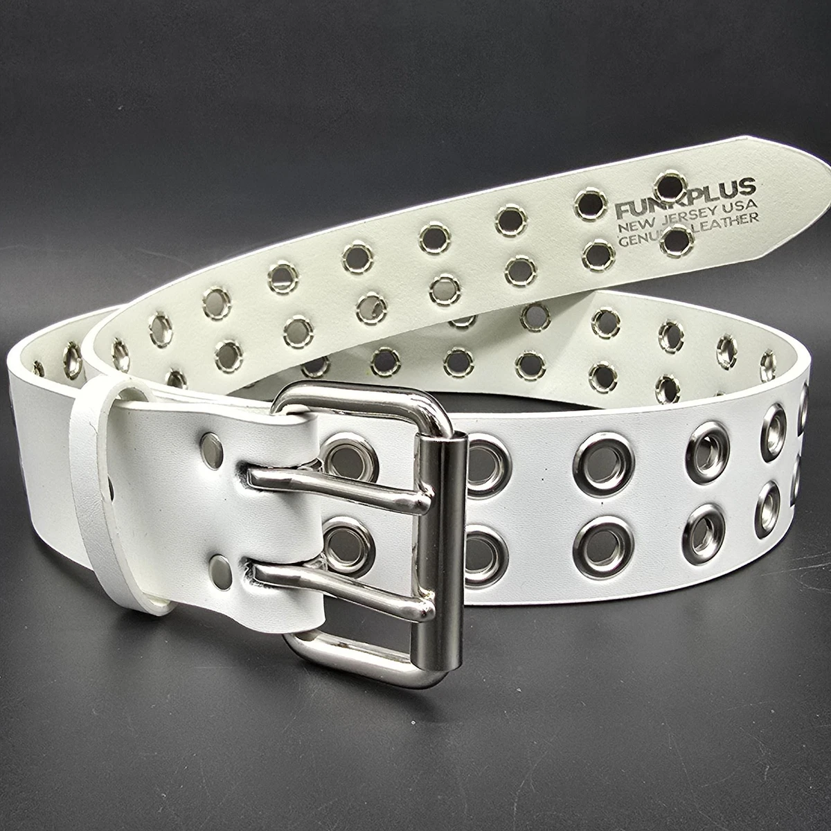 Size S White Studded Belts for Men for sale | eBay